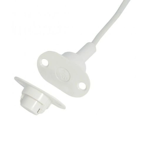 MC 340-S12-5 Alarmtech MC 340-S12-5 Contact magnétique encastré pour portes en acier, NC, Câble de 5m